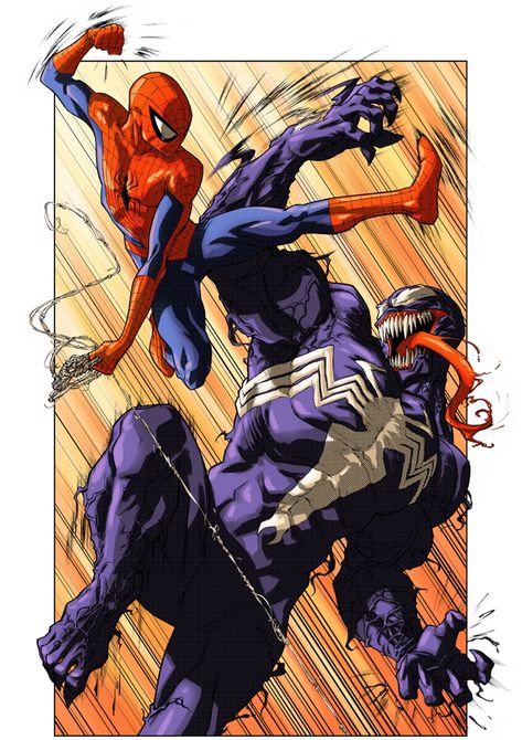 Anime Spiderman by billmund Venom And Spiderman, Comic Venom, Spider Man Vs Venom, Venom Vs Spiderman, Spiderman And Venom, Spiderman Comic Art, All Spiderman, Venom Spiderman, Spiderman Venom