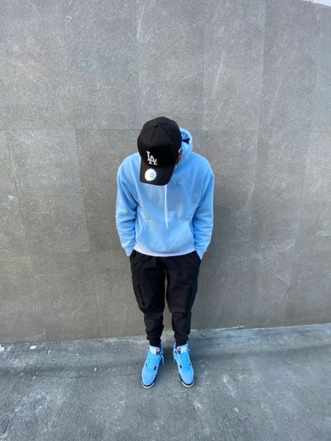 Jordan 4 Blue Outfit Men, University Blue 4s Jordans Outfit Men, Unc Jordan 4s Outfit Men, Blue Drip Outfit Men, Jordan 4 University Blue Outfit Men, University Blue Jordans Outfit 4s, Jordan 4 Unc Outfit Men, Unc 4s Outfit, Jordan 4 Unc Outfit