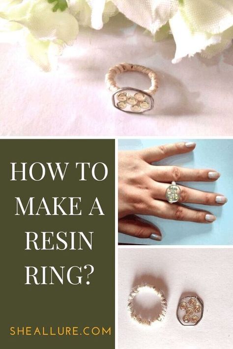 Diy Resin Ring, How To Make Resin, Paper Clip Art, Resin Jewellery, Car Wax, Gorgeous Ring, Resin Tutorial, Diy Resin Art, Diy Resin Crafts