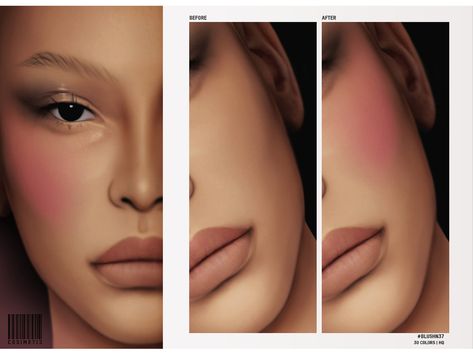 Sims 4 Cc Concealer, Sims 4 Concealer, Sims Blush, Sims 4 Cc Blush, Cosimetic's Sims 4, Under Eye Liner, Cc Shopping, Sims 4 Piercings, Sims 4 Cc Eyes