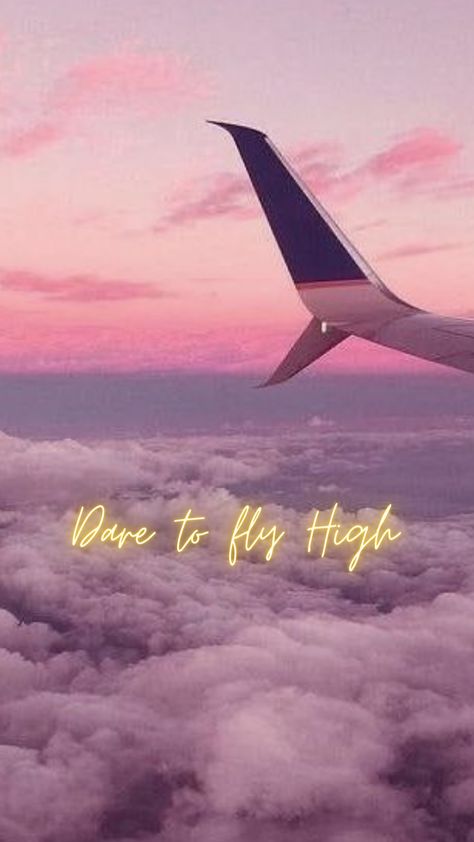 fly high❤️ Kids Vision Board, High Quotes, Doodle Quotes, Dream Quotes, Fly High, Shawn Mendes, God Is Good, New Room, Airplane View