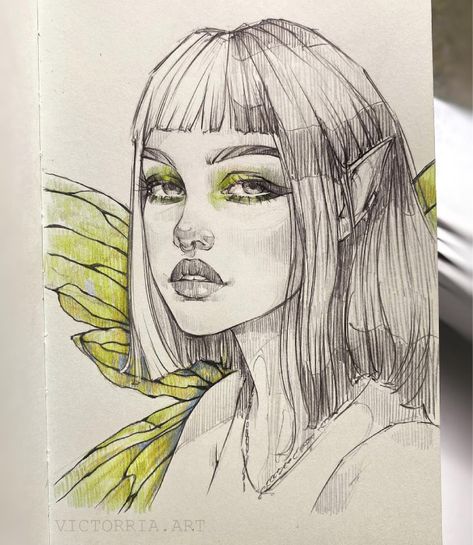 Portrait Sketch, Desenho Tattoo, Arte Sketchbook, Portrait Sketches, Art Drawings Sketches Creative, Book Art Drawings, Cool Art Drawings, Artist On Instagram, Art Journal Inspiration