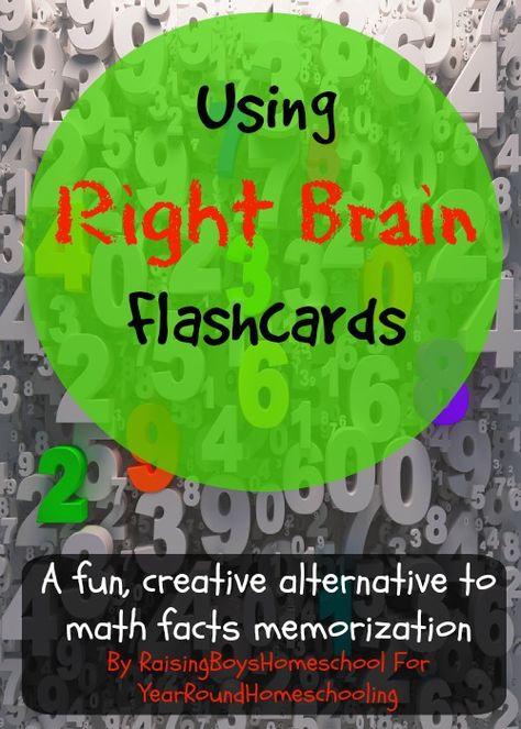 An alternative approach to teaching math fact memory in elementary students. Right brain flashcards are creative, fun, and effective! Teaching Math Facts, Math Flashcards, Brain Math, Brain Learning, Whole Brain Teaching, Math Intervention, Math Help, Math Addition, Math Methods