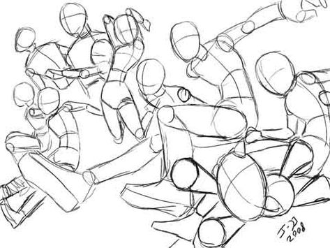 Anime Group Drawing Base, Group Picture Reference Drawing, Seven Person Group Pose, Group Photo Base Drawing, Group Ych Base, Anime Group Poses Reference, Draw A Squad, Group Selfie Poses Drawing Reference, Ych Base Group