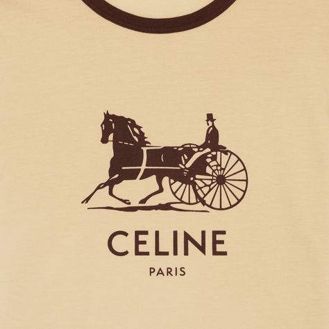 CELINE SULKY T-SHIRT IN COTTON Celine Paris Logo, Celine Tshirt, Hypebeast Iphone Wallpaper, Celine Logo, Celine Paris, Paris Logo, Old Logo, Handbags Leather, Leather Goods