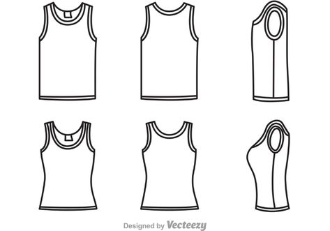 Tank Top Template, Tank Top Outfits Men, Hoodie Vector, Top Template, Men Drawing, Drawing Room Interior Design, Icon Clothing, Fashion Vector, Flat Drawings