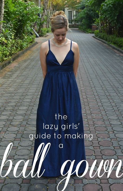 crafterhours: The Lazy Girls' Guide to Making a Ball Gown Marine Corps Ball, The Marine, Diy Dress, Marine Corps, Sewing Clothes, Fashion Sewing, Sewing Inspiration, Sewing Dresses, Sewing Tutorials