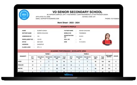 Warning: You must setup these things before filling the marks, otherwise you need to update your marksheets (class wise, just edit and save) to fetch the current settings.

Pro Tip: If you want to show any text/heading/option on m Student Apps, Test Exam, Senior Secondary School, Coding School, Like Terms, Erp Software, Grading System, School Management, Report Card