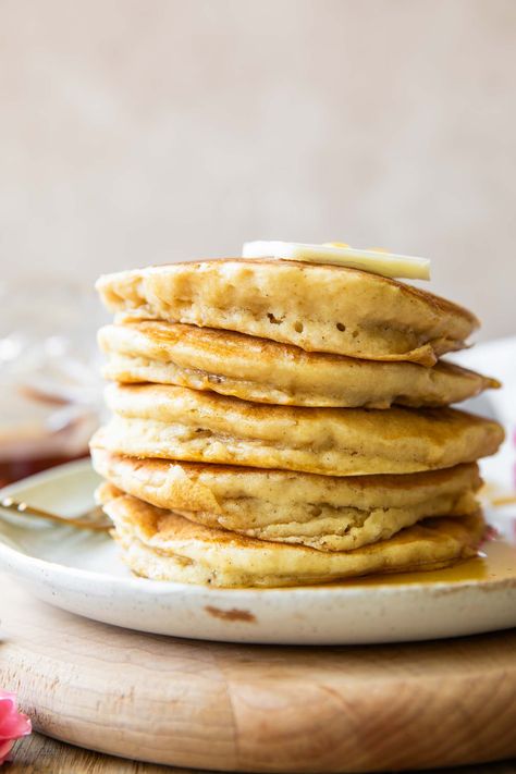 Gluten-Free Pancakes Gf Pancakes, Best Keto Pancakes, Jar Of Lemons, Flavored Pancakes, Healthy Pancake Recipes, Waffle Ingredients, Gluten Free Granola, Gluten Free Pancakes, Homemade Gluten Free