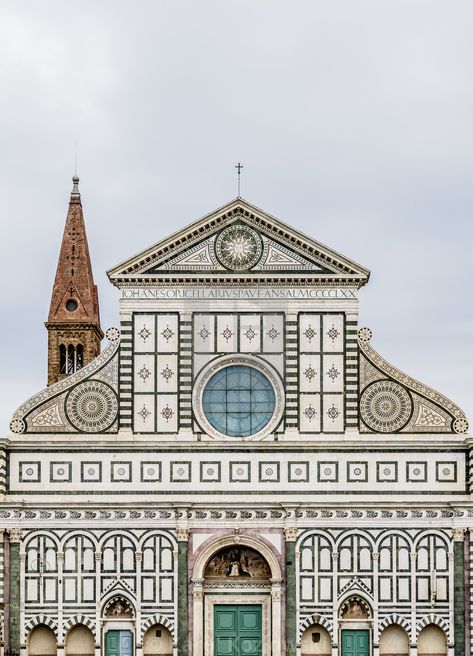 Santa Maria Novella Florence, Basilica Of Santa Maria Novella, Florence Architecture, Italy Images, Santa Maria Novella, Florence Tuscany, European Architecture, Italy Photo, City Architecture