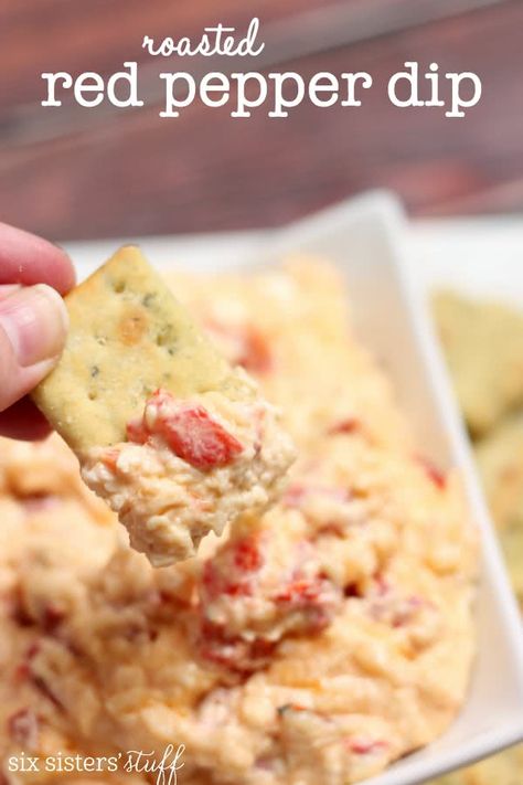 Paleo Dips, Red Pepper Dip Recipe, Pepper Dip Recipe, Roasted Red Peppers Recipes, Red Pepper Recipes, Best Dip Recipes, Roasted Red Pepper Dip, Pepper Dip, Red Pepper Dip