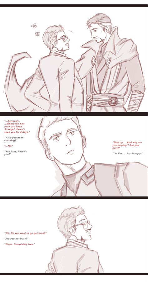 Doctor Strange X Tony Stark Fanart, Tony Stark Fanart, Stony Avengers, Superfamily Avengers, Marvel Couples, Stephen Strange, Avengers Comics, Mcu Marvel, Marvel Avengers Funny