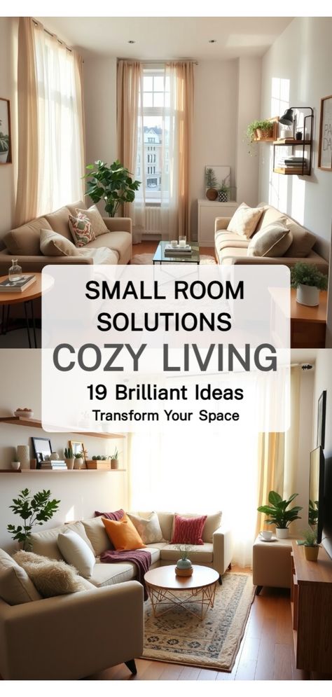 Stylish Cozy Living Rooms Small Room Solutions, Living Room Ideas For Small Spaces, Small Den, Den Room, Living Room Hacks, Small Sitting Area, Cozy Living Room Ideas, Cozy Interior Design, Small Family Room