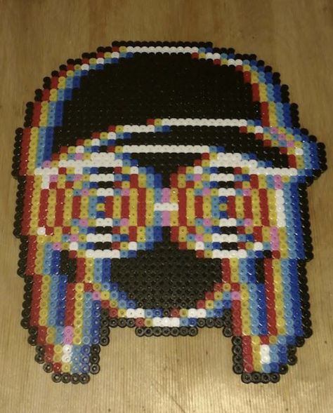 Large Rezz perler design #diy #perlerbeads #trippy #rezz Trippy Perler Beads, Rezz Perler, Subtronics Perler, Trippy Perler, Trippy Perler Bead Patterns, Rave Diy, Festival Kandi, Perler Templates, Perler Necklace