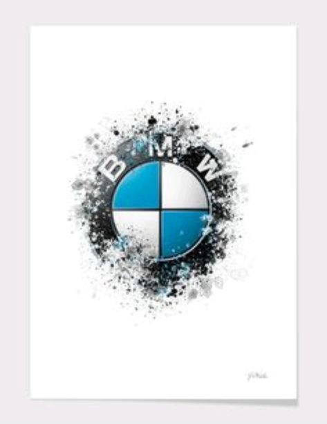 Bmw Logo Art Design, Splatter Painting, Logo Art, J P, Bmw Logo, Painting Art, Art Design, Bmw, Art Print