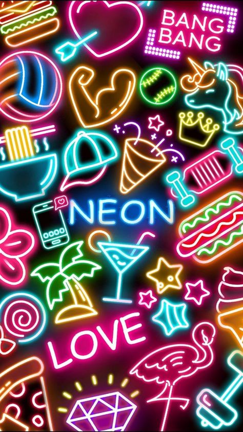 Neon Wallpapers, Wallpaper Iphone Neon, Crazy Wallpaper, Cool Backgrounds Wallpapers, On Wallpaper, Neon Aesthetic, Neon Design, Neon Wallpaper, Glow Party