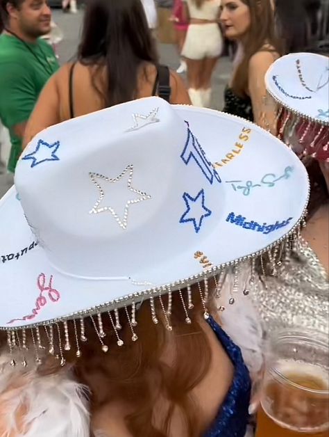 Taylor Swift Cowboy Hat Ideas, Taylor Cowboy Hat, Taylor Swift Eras Tour Cowboy Hat, Taylor Swift Eras Cowboy Hat, Eras Tour Hat Ideas, Taylor Swift Cowboy Hats, Taylor Swift Hats, Eras Tour Cowboy Hat, Cowboy Hat Eras Tour