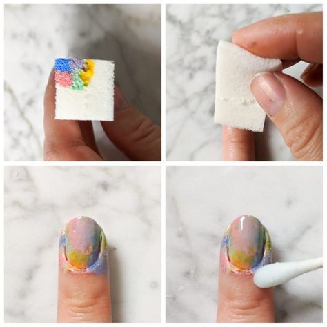 Tie Dye Nails Diy, Tye Dye Nails Tutorial, Ty Dye, Summer Pedicure, Art Eclectic, Nails Tutorial, Makeup Nails Art, Tie Dye Nails, Summer Toe Nails