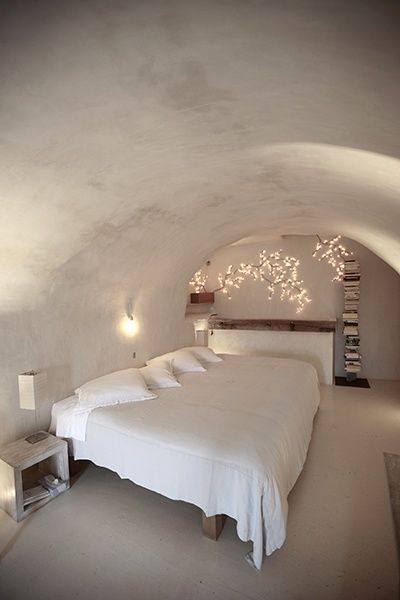 cozy underground storm shelter. Definitely going to need one of these!! I'm such a baby when it comes to storms... White Bed, Married Couples, Romantic Bedroom, Chaise Lounges, Beautiful Bedrooms, Dream Bedroom, 인테리어 디자인, My Dream Home, Bedroom Inspirations