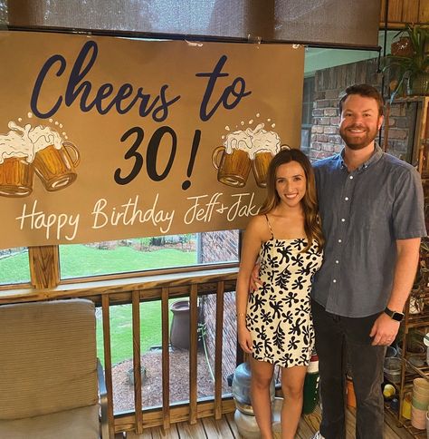 Cheers to 30! 🍻#cheersto30years #birthdaydecor #birthdaysign #paintedsigns Cheers To 30 Years, Birthday Sign, Painted Signs, 30 Years, Birthday Decorations, Banners, Happy Birthday, Hand Painted, Turn Ons