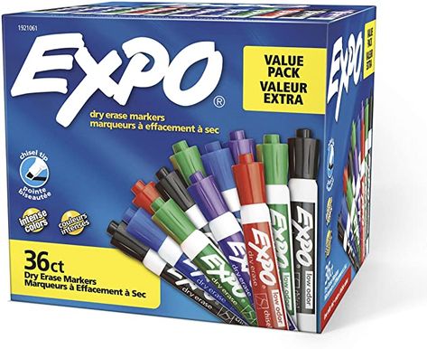 Expo Markers, Expo Marker, Whiteboard Marker, Back To School Deals, Paper Mate, Cleaning Spray, Chalk Markers, Coloring Markers, Dry Erase Markers