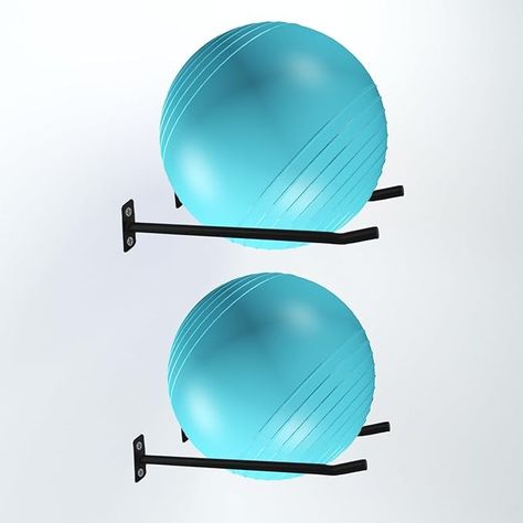 Amazon.com: Lhysn Yoga Ball Holder, Wall Rack for Gym Garage Storage Yoga Ball, Suitable for Yoga Ball/Stability Ball/Theraband Ball/Stability Balls for Exercise/Barre Ball/Yoga Block/Basketball/Volleyball : Sports & Outdoors Pilates Ball Storage, Workout Ball Storage, Ball Holder Diy, Ball Yoga, Studio Storage, Diy Yoga, Mini Gym, Gym Garage, Pilates Gym