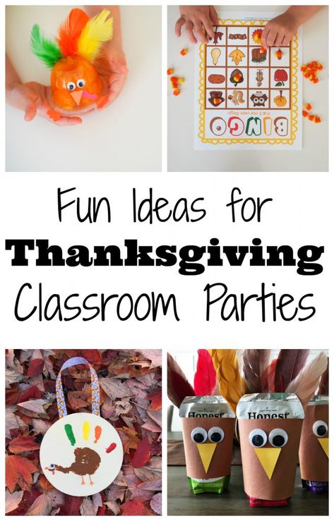 Easy Ideas for a Classroom Thanksgiving Party  Click here for Thanksgiving crafts, Thanksgiving activities for kids, Thanksgiving party, Thanksgiving games, Easy Thanksgiving snacks for kids Thanksgiving School Party, Kids Thanksgiving Party, Thanksgiving Party Ideas, Classroom Thanksgiving, Thanksgiving Classroom Activities, Kindergarten Party, Thanksgiving Games For Kids, Thanksgiving Kindergarten, Thanksgiving School