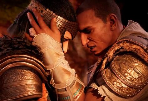 Aya and Bayek Bayek Of Siwa Art, Bayek Of Siwa, Ac Origins, Assassin's Creed Origins, All Assassin's Creed, Assassins Creed Series, Assassins Creed Origins, Assassin's Creed Valhalla, The Assassin