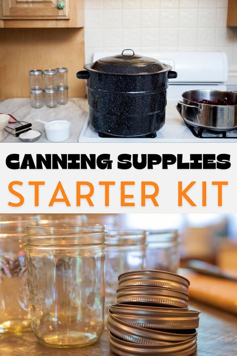 PRODUCT LINK - Start your canning journey off with the right supplies with these canning supplies kits for everything you need to get started with your first canning project! Canning Tools, Homestead Life, Canning Supplies, Water Bath Canning, Homestead Living, Wide Mouth, Starter Kit, Ants, Food Grade