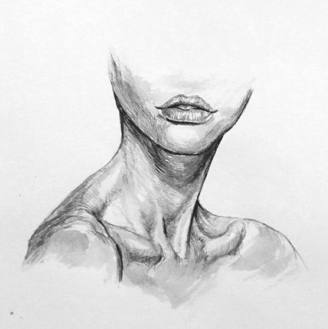 How To Draw A Neck, How To Draw Neck, Neck Anatomy Drawing, Body Study Drawing, Anatomy Sketches Study, Neck Drawing Reference, Neck Study, Anatomy Study Art, Draw Neck