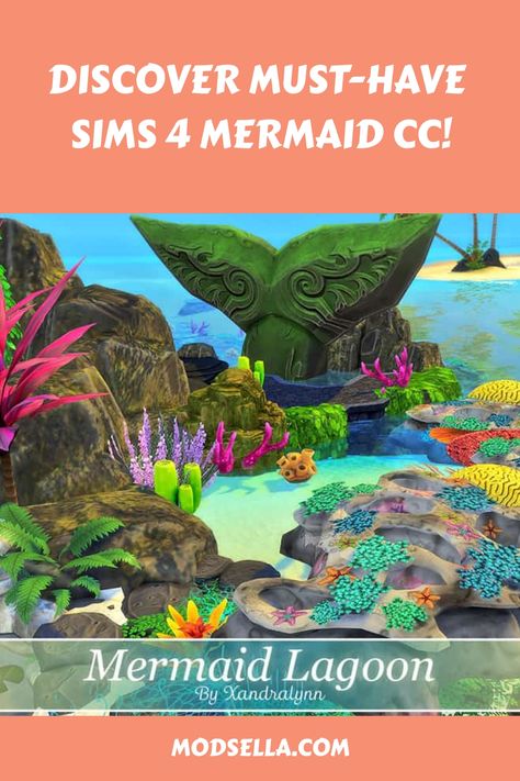 Discover must-have Sims 4 mermaid CC! Sims 4 Mermaid Hair Maxis Match, Sims 4 Underwater Cc, Ts4 Island Living Cc, Sims 4 Cc Ocean Decor, Island Cc Sims 4, Sims 4 Mermaid Cc Furniture, Sims 4 Cc Island Living, Sims 4 Mermaid House, Sims 4 Island Cc