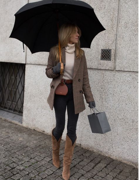 Chic Blazer Outfit, Cozy Rainy Day Outfit, Grey Blazer Outfit, Rainy Day Outfits, Cozy Rainy Day, Black Blazer Outfit, Coffee Date Outfits, Preppy Fall Outfits, Nyc Outfits