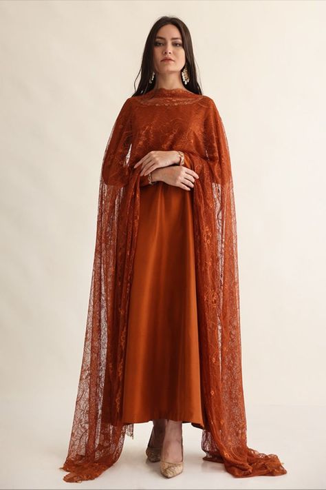 Long Shirt Style, Party Wear Pakistani, Pret Wear, Rust Color Dress, Luxury Pret, Sleeves Designs For Dresses, Silk Dress Long, Pakistani Dress, Beautiful Dress Designs