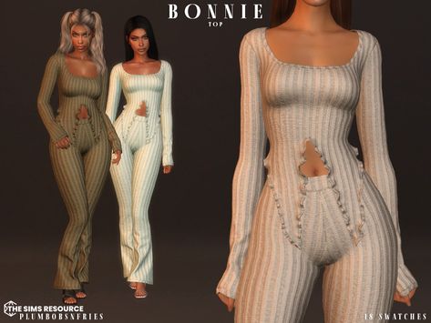 The Sims Resource - BONNIE top The Sims 4 Cc Resource Pajamas, Free Sims 4 Cc Clothes Patreon, Sims 4 Cc 2 Piece Set, Sims 4 Flared Pants, Sims 4 Women Clothes Cc Patreon Free, Winter Outfits Sims 4 Cc, Sims 4 Must Have Cc, Sims 4 Maxis Match Cc Tattoos, Sims 4 Cc Robes