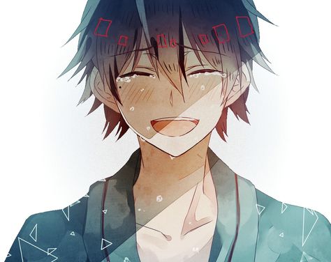 Anime Boy Smile, Poses Manga, Anime Smile, Art Manga, Anime Drawings Boy, Art Anime, Dark Anime, Anime Kawaii, Cute Anime Guys