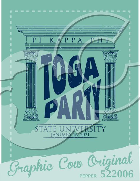 Greek Toga Party, Frat Painting, Greek Toga, Pi Kappa Phi, Toga Party, College Party, Alpha Xi, Pep Rally, College Parties