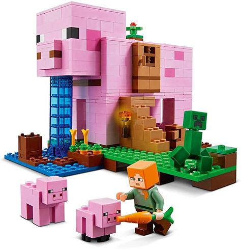 Minecraft Kawaii, Minecraft V, Minecraft Pig, Llamas With Hats, Minecraft Lego, Building Toys For Kids, Pig House, All Minecraft, Plantas Vs Zombies