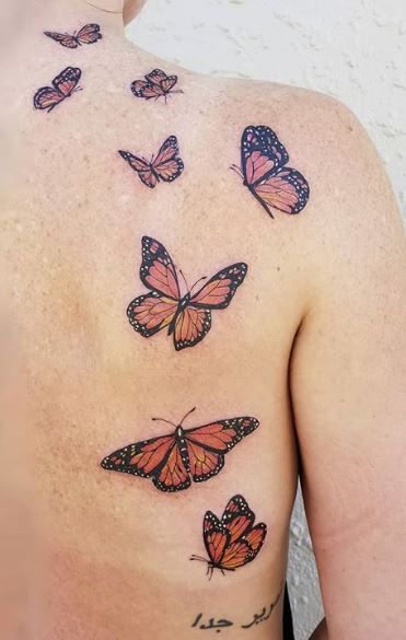 Tiger Butterfly Tattoo, Butterfly Thigh Tattoo, Monarch Butterfly Tattoo, Colorful Butterfly Tattoo, Butterfly Tattoos On Arm, Butterfly Hand Tattoo, Unique Butterfly Tattoos, Butterfly Tattoo On Shoulder, Butterfly Back Tattoo