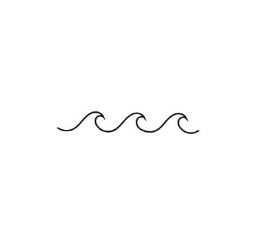 3 Waves Tattoo Simple, Simple Wave Embroidery, Wave Simple Drawing, 3 Waves Tattoo, Wave Outline Tattoo, Wave Drawing Simple, Wave Tattoo Wrist, Wave Outline, Simple Wave Tattoo