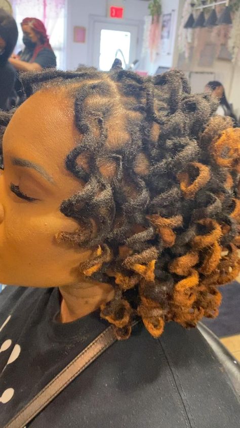 Curls On Locs, Curl Locs, Short Dreadlocks Styles, Dreads Styles For Women, Glowing Hair, Natural Dreads, Loc Hairstyles, Beautiful Dreadlocks, Short Locs Hairstyles