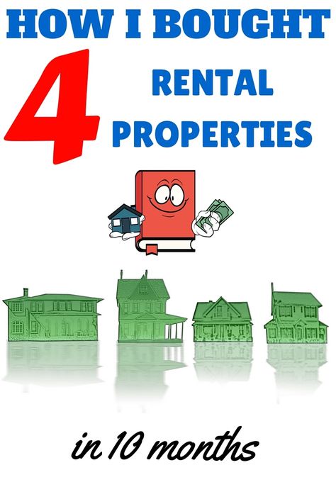 How I Bought Four Rental Properties in 10 Months Real Estate Investing Rental Property, Buying Investment Property, Rental Property Investment, Rental Property Management, House Organization, Real Estate Rentals, Income Property, Financially Free, Real Estat