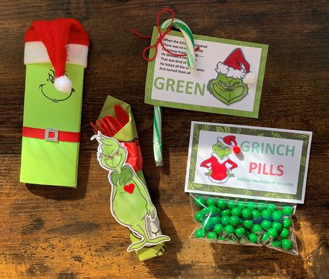 Grinch Holiday Party, Sisters Crafts, Grinch Ideas, Practical Christmas Gift, Printable Gifts, School Christmas Party, Sister Crafts, Grinch Party, Ideas Regalos