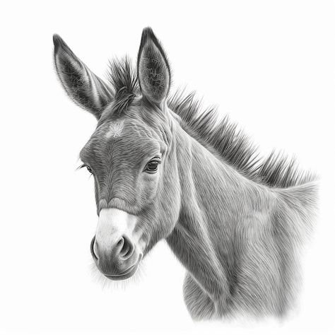 Photo pencil sketch cute donkey animal d... | Premium Photo #Freepik #photo #cartoon-sketch #cartoon-drawing #animal-drawing #sketch Drawings Of Donkeys, Drawing Donkey, Donkey Sketch, Cute Donkey Drawing Art, Donkey Animal, Donkey Drawing, Sketch Cute, Sketch Cartoon, Cartoon Sketch