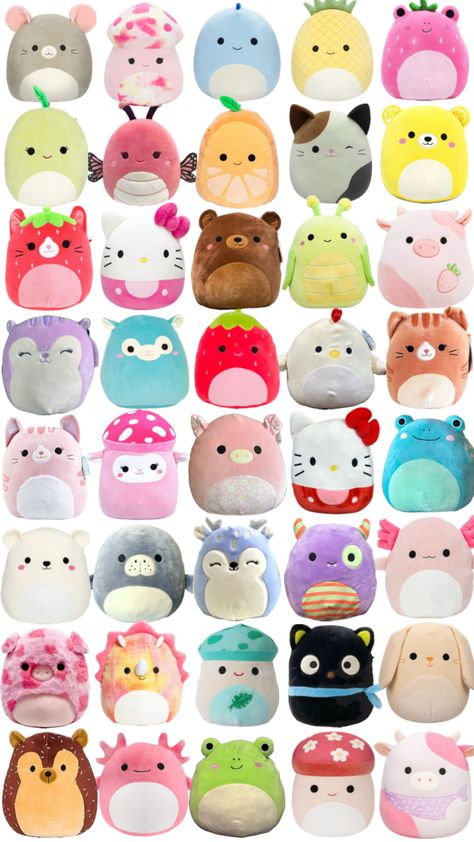 who doesn’t loves squishmallows? 🩷 #wallpaper #squishmallow #squishmallows #plushies Squishmallows Wallpaper, Cute Christmas Outfits, Cute Squishies, Cute Birthday Gift, Kawaii Crochet, Kawaii Plush, Gifts Fo, Animal Projects, Birthday List