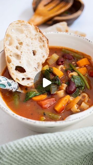 Vinny DelGiudice on Instagram: "Classic Italian Minestrone 

This is one of my favorite Soups because by definition, it is literally just using leftover veggies to make a soup. 

Minestrone is one of the oldest Italian recipes on record. It is thought to be in the original Apicius cookbook, De Re Coquinaria, as Polus. It is possible that the idea of Minestrone is as old as BC. 

The recipe has changed so much over time. It originally didn't have any tomatoes in it because tomatoes didn't get to Europe until the 16th century. But being another vegetable, it was quickly added into the recipe when tomatoes were available.

This will always be a go to soup in the fall for me because I always have some kind of leftover vegetables available!

Get the full recipe at https://alwaysfromscratch.com/ Old Italian Recipes, Soup Minestrone, Sopa Minestrone, Leftover Vegetables, Leftover Veggies, Favorite Soups, Minestrone Soup Recipe, Cheesy Bread, Minestrone Soup