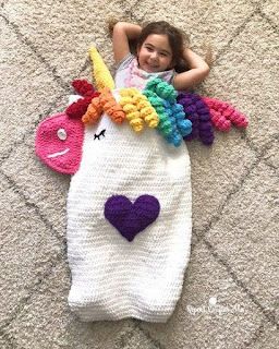 Crochet Patterns Afghan, Crochet Snuggle Sack, Crochet Unicorn Blanket, Crochet Unicorn Pattern Free, Amigurumi Unicorn, Crochet Unicorn Pattern, Crochet Cocoon, Unicorn Blanket, Repeat Crafter Me