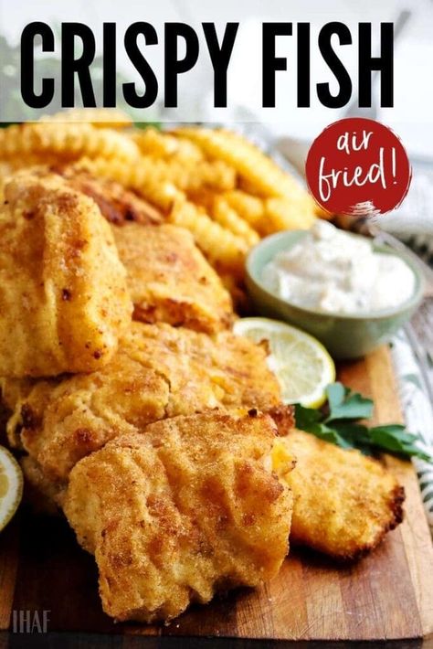 Air Fryer Cod is breaded with breadcrumbs and seasonings and cooked perfectly every time. Great for a homemade fish sandwich, fish tacos, and even just a quick weeknight meal. Breaded Halibut In Air Fryer, Air Fried Cod Fish Tacos, Air Fryer Breaded Fish Fillets, Air Frying Fish Fillets, Breaded Fish In Air Fryer, Air Fryer Cod Fish Recipes, Air Fryer Haddock Recipes, Ninja Speedy Recipes, Air Fried Cod Fish Recipes