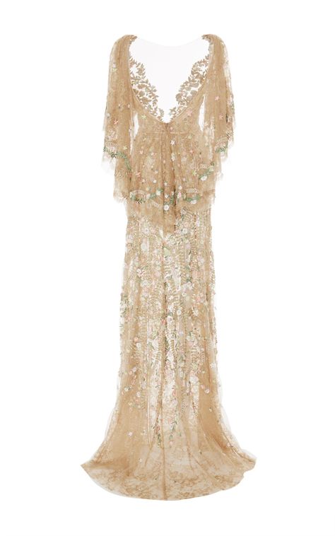 Gown Moda Operandi, Marchesa Spring, Angel Dress, Fantasy Gowns, Tulle Gown, Chantilly Lace, Couture Gowns, Gorgeous Gowns, Beautiful Gowns