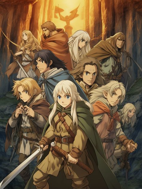 Anime Lord Of The Rings, Lord Of The Rings Anime, Gandalf The White, Ancient Kings, Fellowship Of The Ring, Cultural Studies, Go To Movies, The Lord Of The Rings, Dark Lord