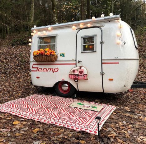 Scamp Remodel, Boler Camper, Trailer Camping Hacks, Scamp Camper, Trillium Trailer, Mini Campers, Camper Bar, Trailer Awning, Fiberglass Camper